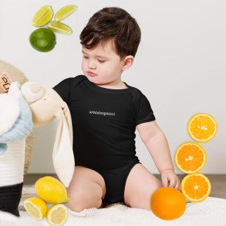 Body a maniche corte "sorrisiecapricci" ricamato