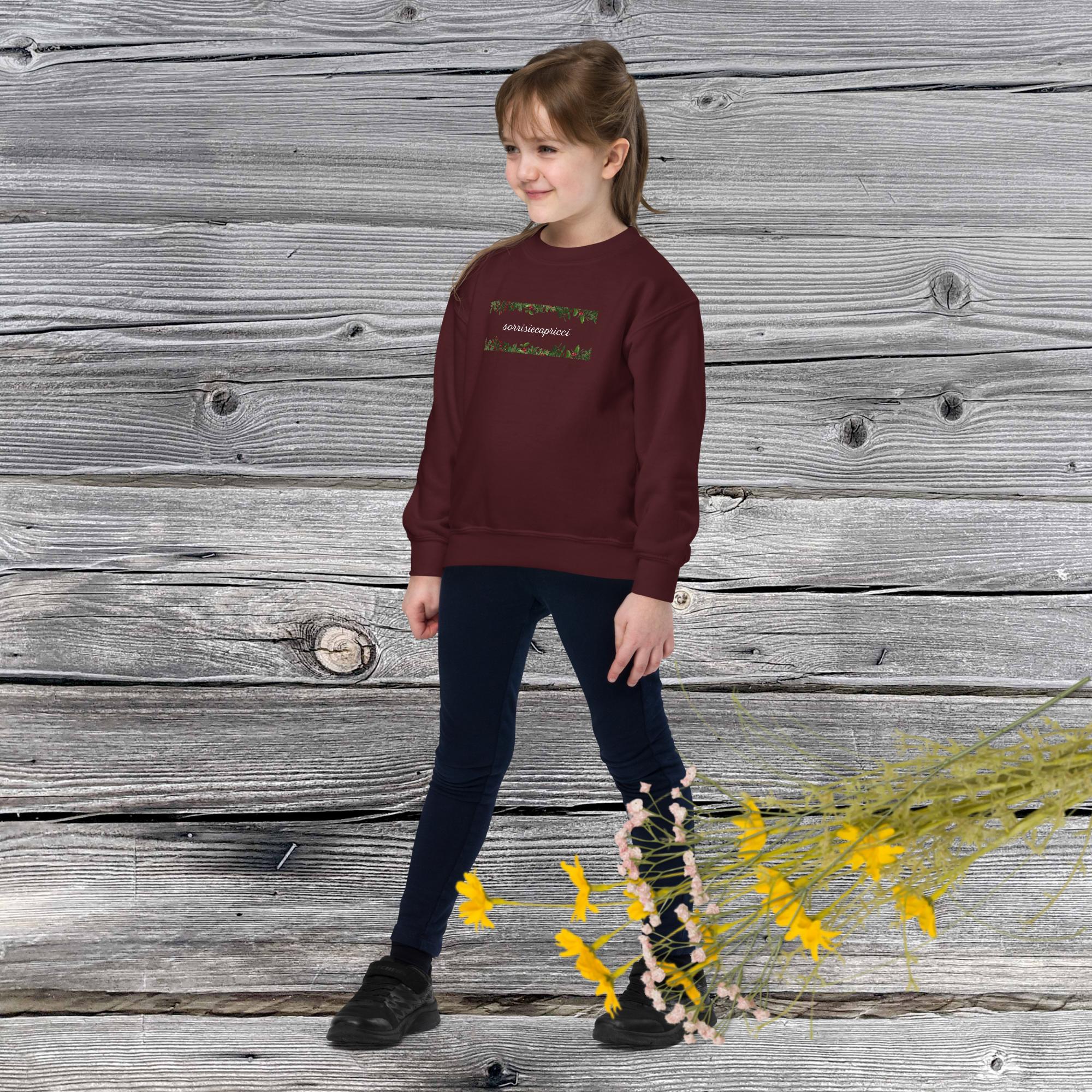 Felpa girocollo sorrisiecapricci giovanile - immagine 4